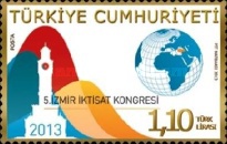5. İzmir Ekonomi Kongresi 2013 Türkiye Posta Pulları - mezat.mezatcini.com'da!