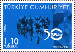 Bisiklet - Türkiye Turu 2014 Türkiye Posta Pulları - mezat.mezatcini.com'da!