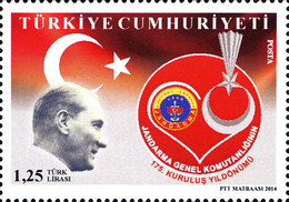 Türk Askeri Polis Teşkilatı'nın 175. Yıldönümü 2014 Türkiye Posta Pulları - mezat.mezatcini.com'da!