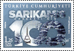 Sarıkamış Harekatı'nın 100. Yıldönümü 2014 Türkiye Posta Pulları - mezat.mezatcini.com'da!