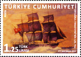 Ertuğrul Fırkateyni'nin 125. Yıldönümü 2015 Türkiye Posta Pulları - mezat.mezatcini.com'da!