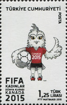 Futbol FIFA Kadınlar Dünya Kupası - Kanada 2015 Türkiye Posta Pulları - mezat.mezatcini.com'da!