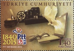 PTT'nin 175. Yıldönümü 2015 Türkiye Posta Pulları - mezat.mezatcini.com'da!