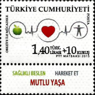 Obeziteyle Mücadele 2015 Türkiye Posta Pulları - mezat.mezatcini.com'da!