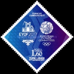 Avrupa Gençlik Olimpik Kış Festivali - Erzurum, Türkiye 2017 Türkiye Posta Pulları - mezat.mezatcini.com'da!