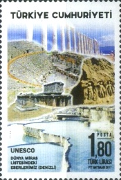 UNESCO Dünya Mirası Şehirleri - Denizli 2017 Türkiye Posta Pulları - mezat.mezatcini.com'da!