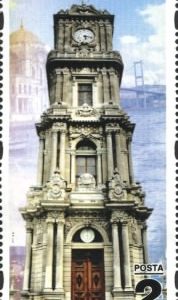 Tarihi Saat Kuleleri - Dolmabahçe Saat Kulesi, İstanbul 2018 Türkiye Posta Pulları - mezat.mezatcini.com'da!