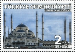 Çamlıca Camii, İstanbul 2018 Türkiye Posta Pulları - mezat.mezatcini.com'da!