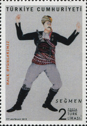 Halk Dansı 2019 Türkiye Posta Pulları - mezat.mezatcini.com'da!