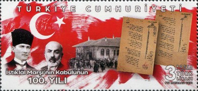 Türkiye Cumhuriyeti’nin İstiklal Marşı’nın 100. Yıldönümü 2021 Türkiye Posta Pulları - mezat.mezatcini.com'da! 1 Türkiye Cumhuriyeti’nin İstiklal Marşı’nın 100. Yıldönümü 2021 Türkiye Posta Pulları - mezat.mezatcini.com'da!
