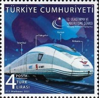 12. Uluslararası Ulaşım ve İletişim Forumu 2021 Türkiye Posta Pulları - mezat.mezatcini.com'da!