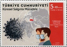 Corona ile Mücadele Kampanyası - COVID-19’a Karşı Mücadele 2022 Türkiye Posta Pulları - mezat.mezatcini.com'da!