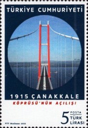 1915 Çanakkale Köprüsünün Açılışı 2022 Türkiye Posta Pulları - mezat.mezatcini.com'da!