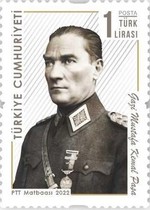 Gazi Mustafa Kemal Paşa, 1881-1938 2022 Türkiye Posta Pulları - mezat.mezatcini.com'da!
