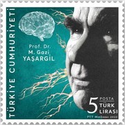 Prof. Mahmut Gazi Yasargil 2022 Türkiye Posta Pulları - mezat.mezatcini.com'da!