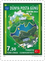 Dünya Posta Günü 2022 Türkiye Posta Pulları - mezat.mezatcini.com'da!