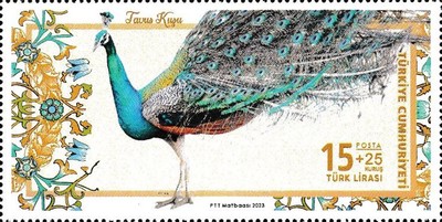 Kuşlar - Tavus Kuşu 2023 Türkiye Posta Pulları - mezat.mezatcini.com'da! 1 Kuşlar - Tavus Kuşu 2023 Türkiye Posta Pulları - mezat.mezatcini.com'da!