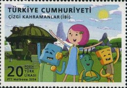 Çizgi Kahramanları (IBI) 2024 Türkiye Posta Pulları - mezat.mezatcini.com'da!