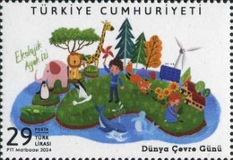 Dünya Çevre Günü 2024 Türkiye Posta Pulları - mezat.mezatcini.com'da!