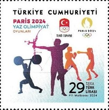 Yaz Olimpiyatları - Paris, Fransa 2024 Türkiye Posta Pulları - mezat.mezatcini.com'da!