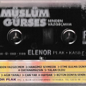 Müslüm Gürses Senden Vazgeçmem arka yüzü