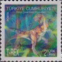 Dünya Çevre Günü - Dinozorlar. 3D Pul 2012 Türkiye Posta Pulları - mezat.mezatcini.com'da!
