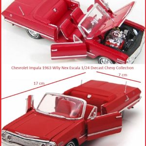 chevrolet impala 1963 klasik model araba 1 24 diecast koleksiyon 17x7cm kapi kaput acilir 57525.jpg