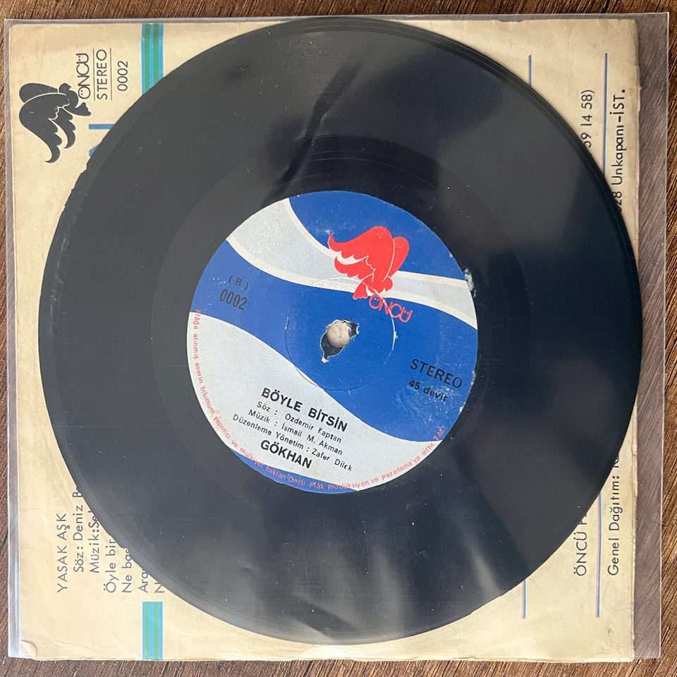 Gökhan Böyle Bitsin 45'lik Plak 2 Gökhan Böyle Bitsin 45'lik Plak