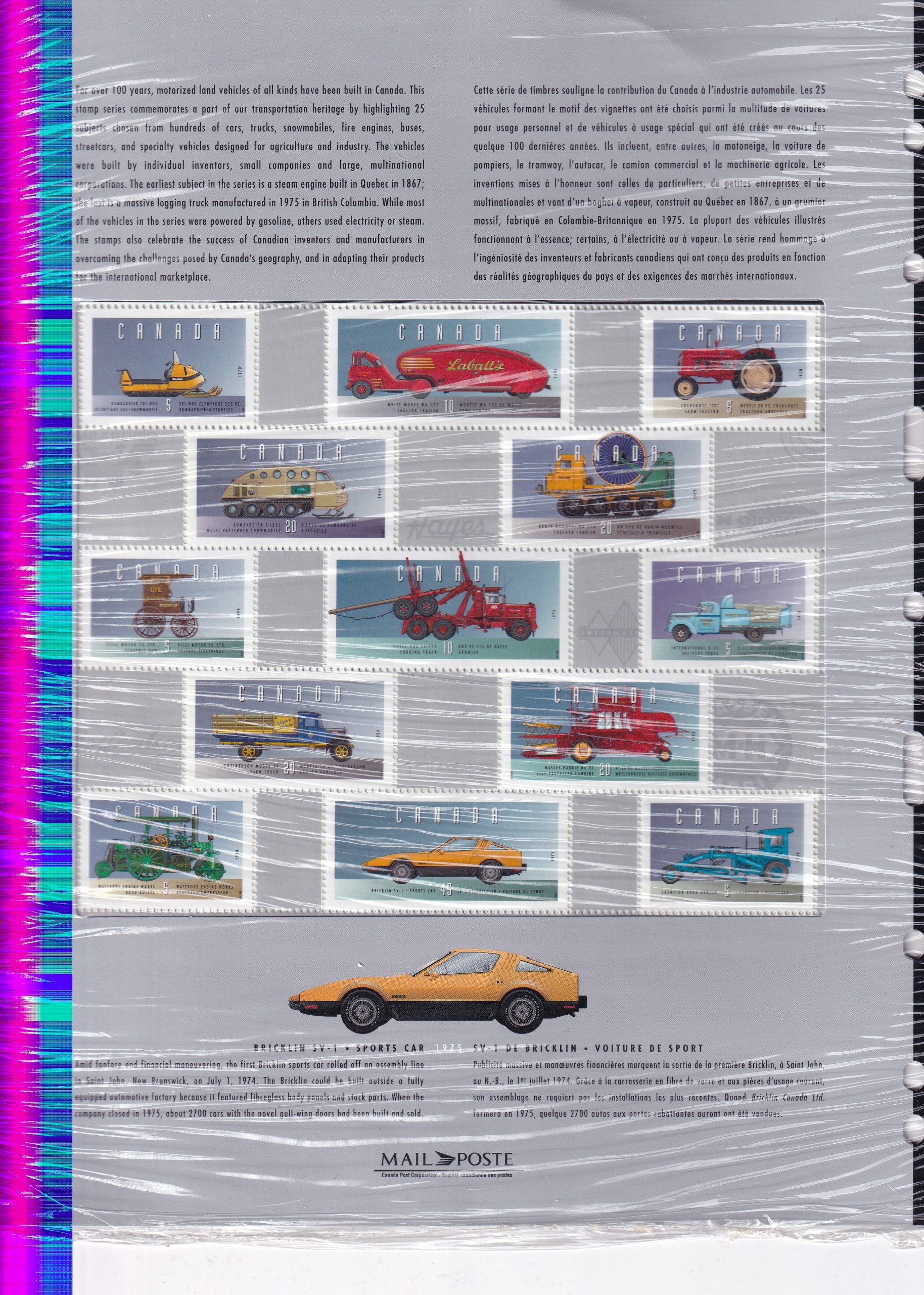 Kanada 1996 Pulları Pul Pörtföyü ve Blok Pulu 3 kanada 1996 pul portföyü ve blok (3)