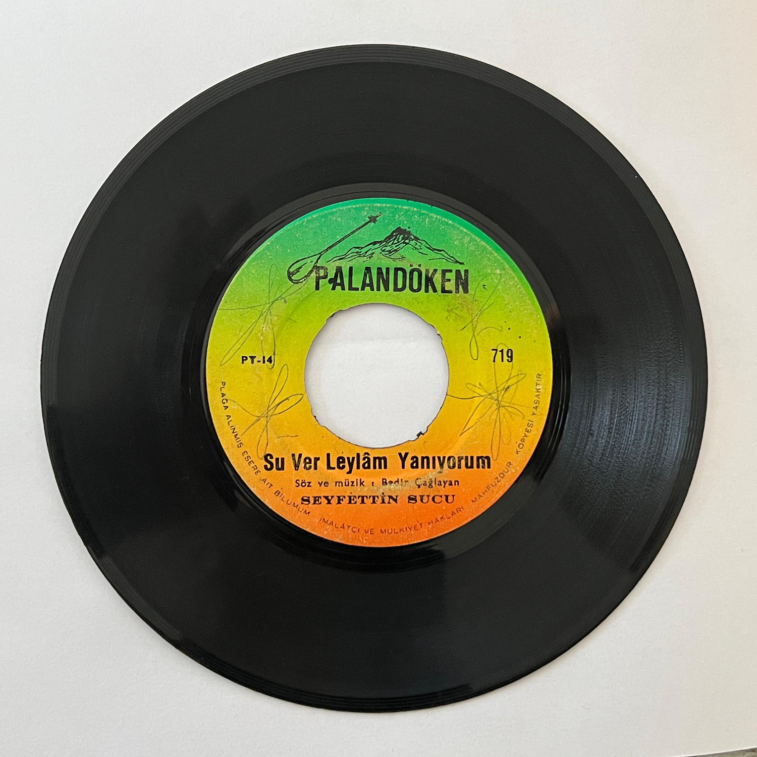 Seyfettin SUCU 45'lik Plak - A/B Yönlü İyi Durumda 1 Seyfettin SUCU 45'lik Plak - A/B Yönlü İyi Durumda