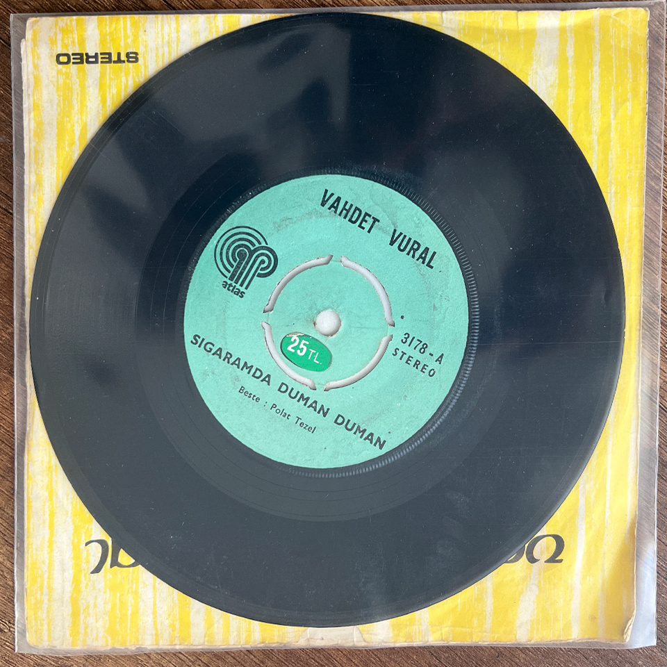 Vahdet Vural Sigaramda Duman Duman 45'lik Plak 2 vahdet 1 2