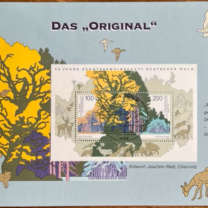 Bir blok baskısının doğuşu broşür blok Almanya 1997