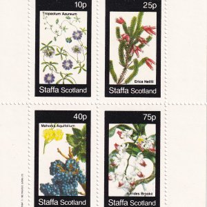 İskoçya çiçekler pulu 1982