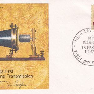 Australia FDC 100 Years First Telephone Transmission 1976 İlk Gün Zarfı