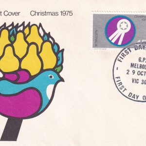 Australia FDC Christmas 1975 İlk Gün Zarfı