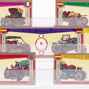 Ekvator Ginesi 1986 Arabalar  pullar