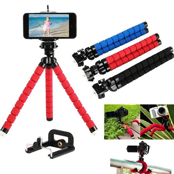 Ahtapot Selfie Tripod Telefon Tutucu Akrobat Stand Çubuğu 1 Ahtapot Selfie Tripod Telefon Tutucu Akrobat Stand Çubuğu