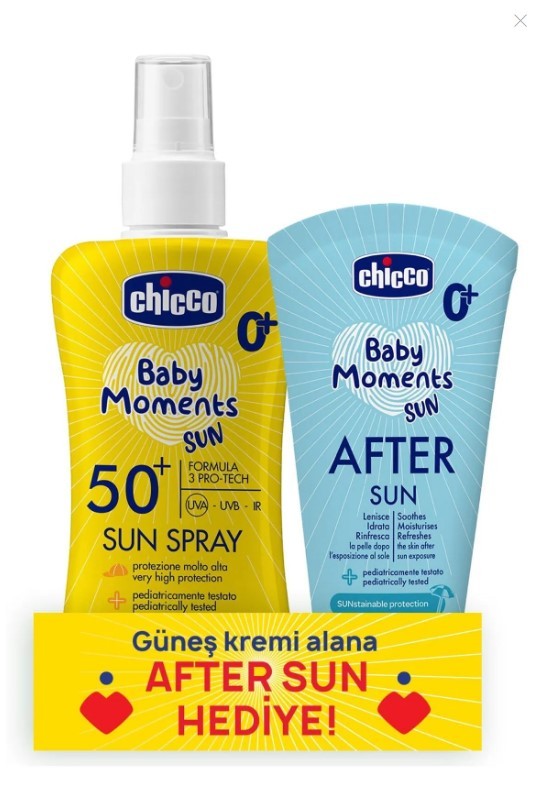 Chicco Güneş Kremi Spf 50+ 150 ml & Güneş Sonrası Kremi 150 ml 1 Chicco Güneş Kremi Spf 50+ 150 ml & Güneş Sonrası Kremi 150 ml