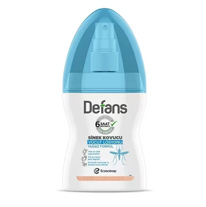 Defans Sinek Kovucu Vücut Losyonu Yağsız Formül 100 ml 1 Defans Sinek Kovucu Vücut Losyonu Yağsız Formül 100 ml