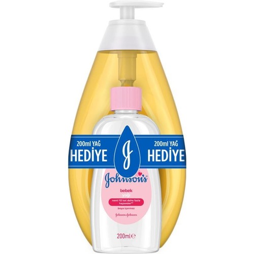 Johnson's Baby Gold Şampuan 750 ml + Bebek Yağı 200 ml 2