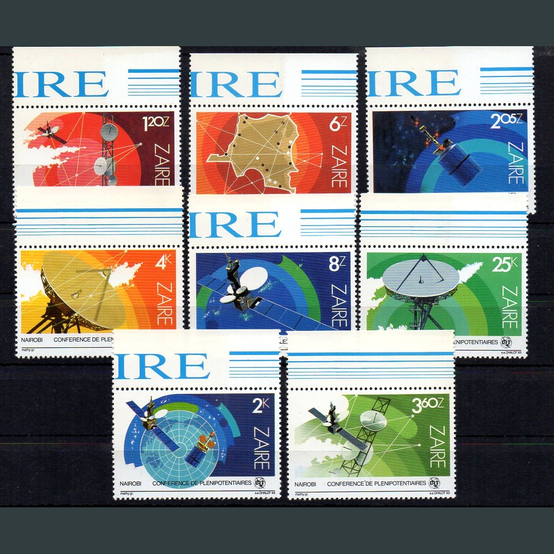 1978 Zaire Uydu-Haberleşme MNH Tam Seri 1 klikyayeni 124 1 1.jpg