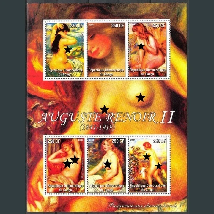 2004 Kongo Nü Tablo MNH Blok - Renoir 1 klikyayeni 235 1 1.jpg