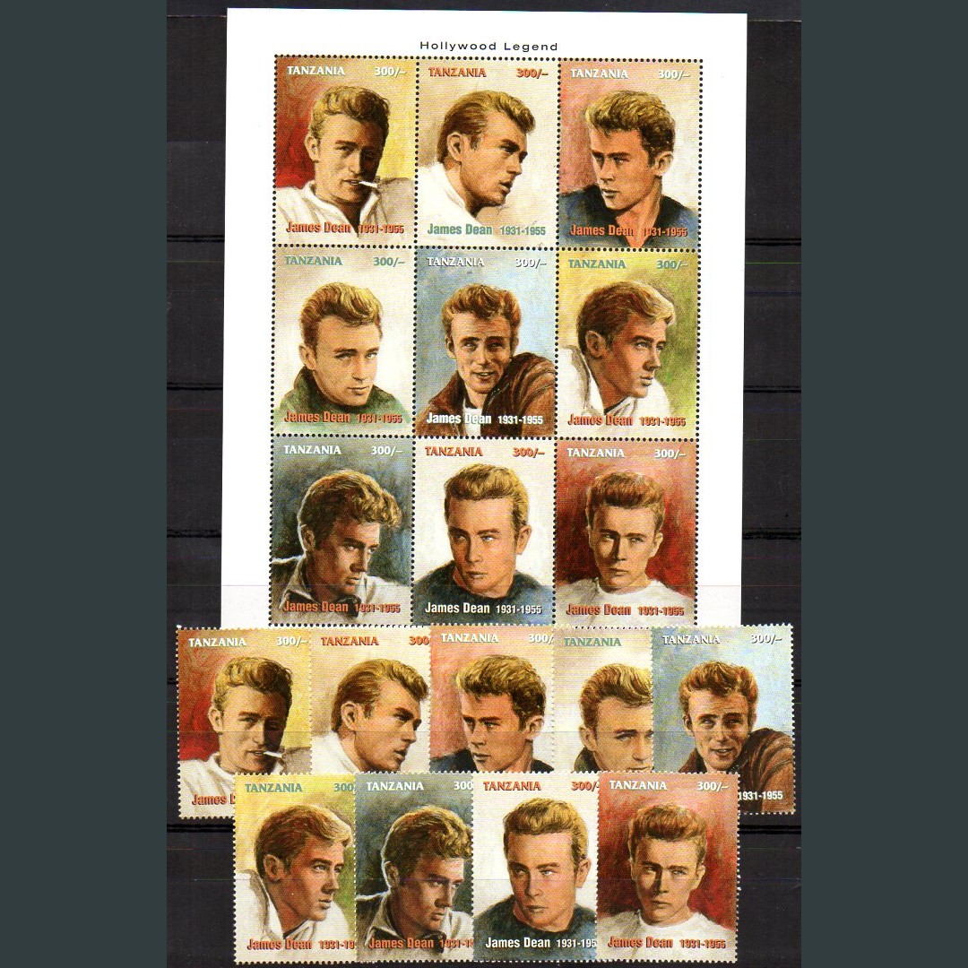 1995 Tanzanya James Dean MNH Blok+Seri 1 klikyayeni 240 1 1.jpg