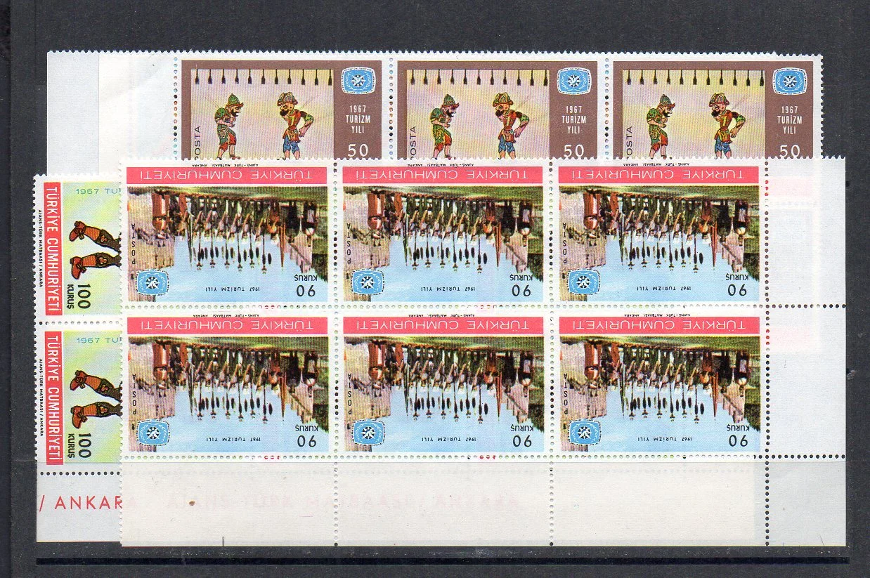 1968 Türk Minyatürleri MNH 6'lı Köşe Kesim 1 klikyayeni 46 1 1.jpg