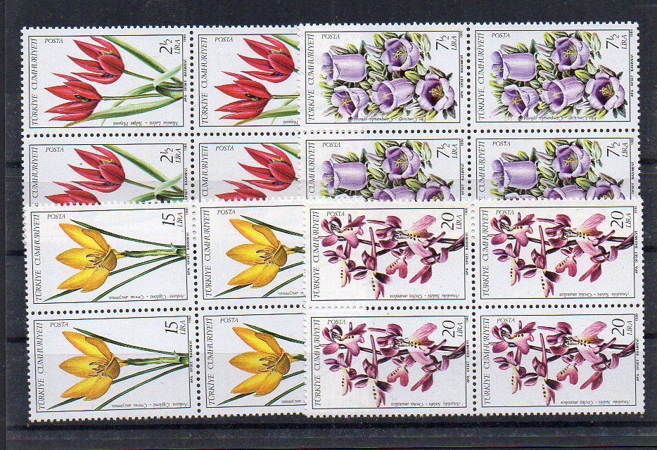 1977 Orman Konulu Sürekli Seri MNH 12'li Blok 1 klikyayeni 62 1 1.jpg