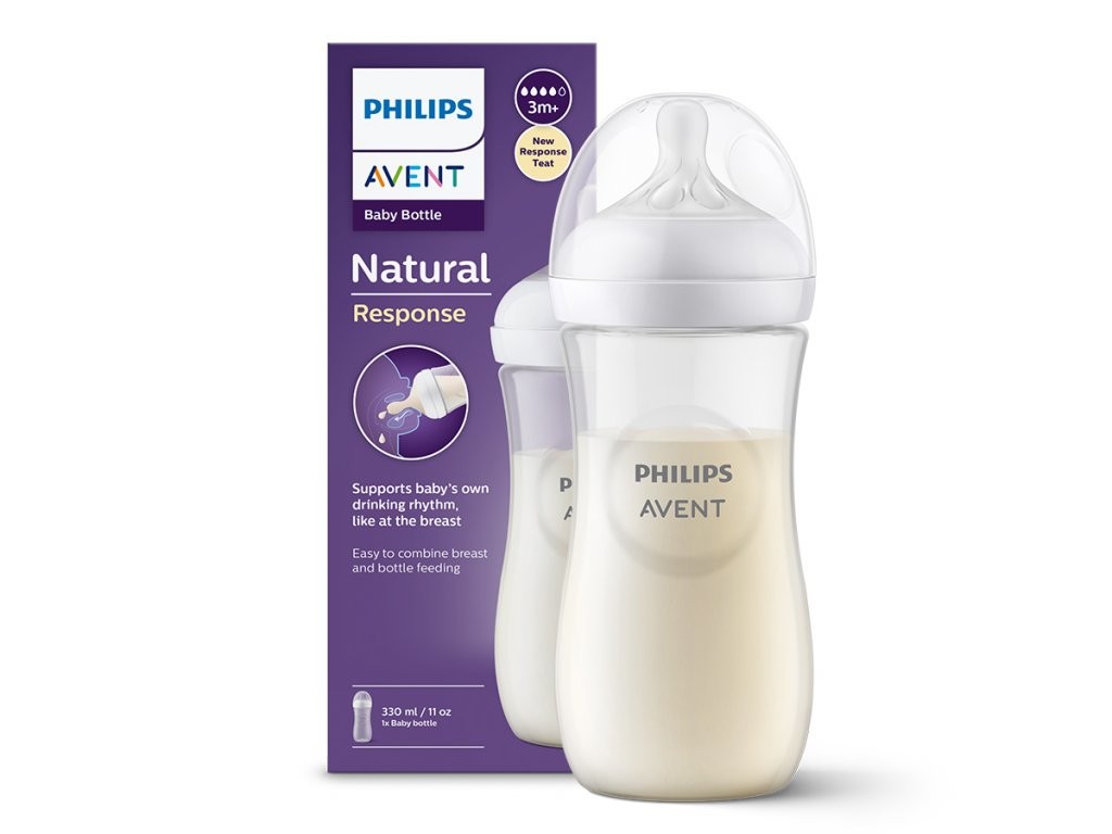 Philips Avent Natural Response PP Biberon 3 Ay+ 330ml SCY906/01 2