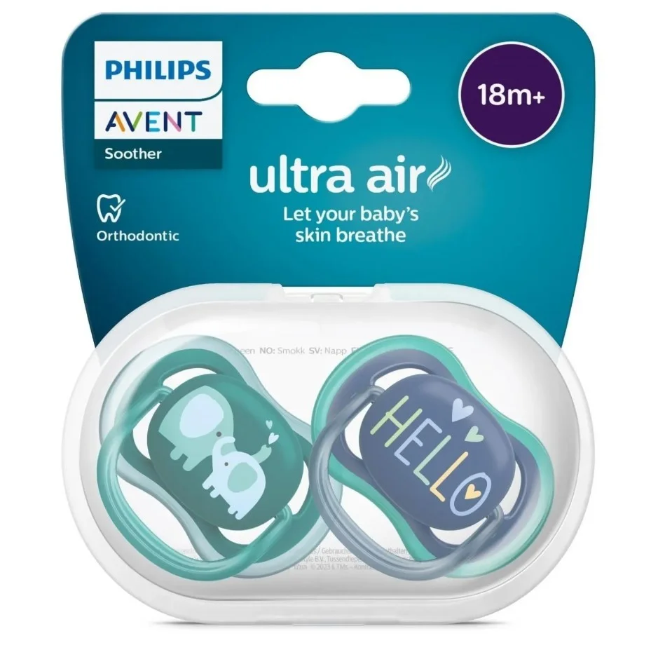 Philips Avent Ultra Air Emzik +18 Ay 2li Erkek SCF349/18 1 Philips Avent Ultra Air Emzik +18 Ay 2li Erkek SCF349/18