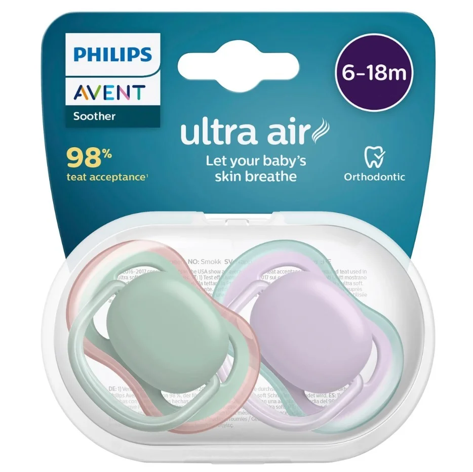 Philips Avent Ultra Air Emzik 6-18 Ay 2li Kız SCF085/16 1 Philips Avent Ultra Air Emzik 6-18 Ay 2li Kız SCF085/16
