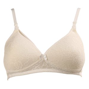 Sema Baby Dantelli Emzirme Sütyen Ekru 85 Beden