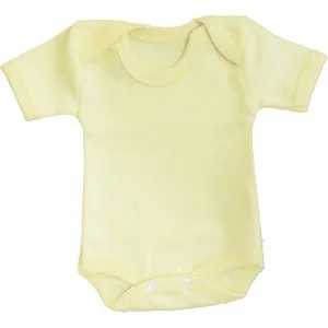 Sema Baby Yarım Kol Badi (Body) 0-3 Ay - Sarı